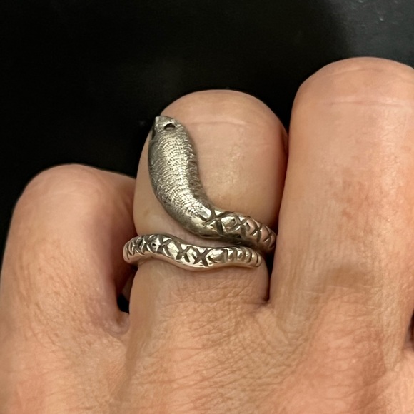 Sterling silver snake ring - Picture 5 of 5